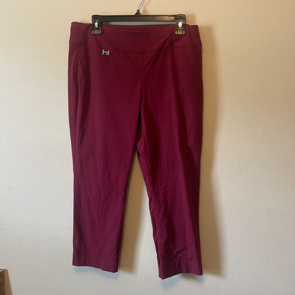 Alfani size 10 burgundy slacks
